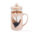 650mL Heart Shaped Carved French Press Coffee Maker